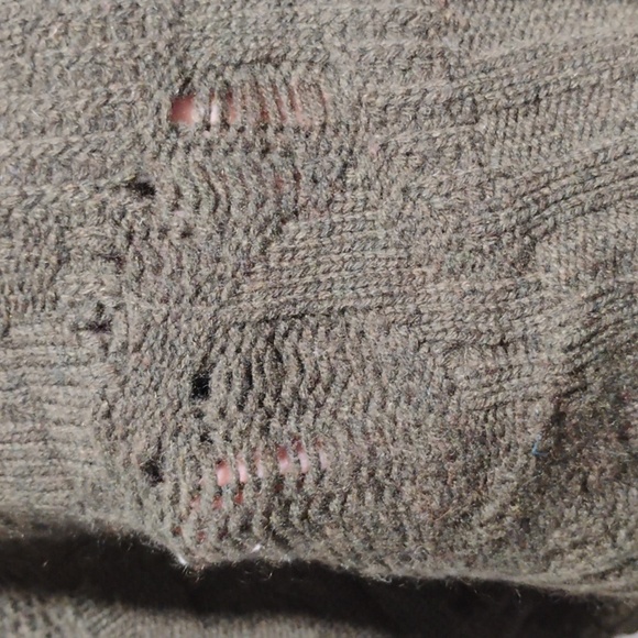 SALE! Zadig & Voltaire Deluxe Open Front Open Knit Batwing Cardigan - Picture 9 of 9